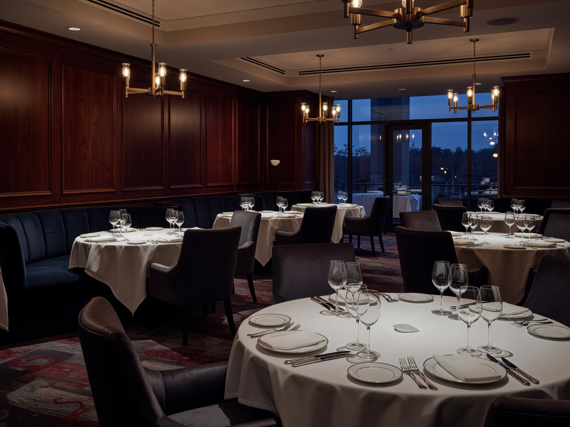 Sophisticated fine dining interior at ATLAS steak + fish in Casino Rama Resort
