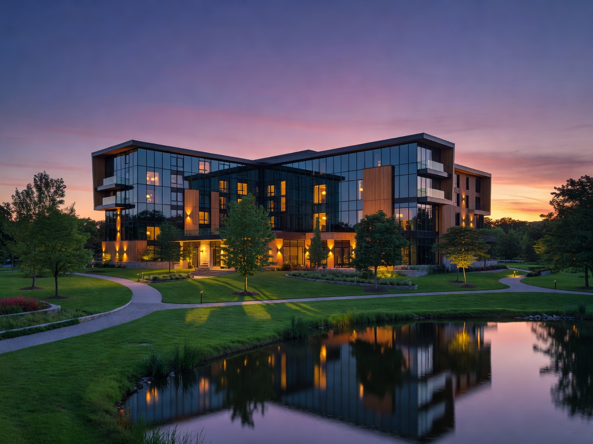 Resort exterior at twilight representing Casino New Brunswick