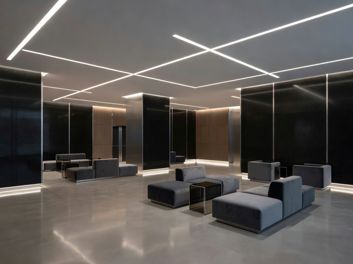 Sleek hotel lobby with modern lighting representing Great Canadian Casino Resort Toronto